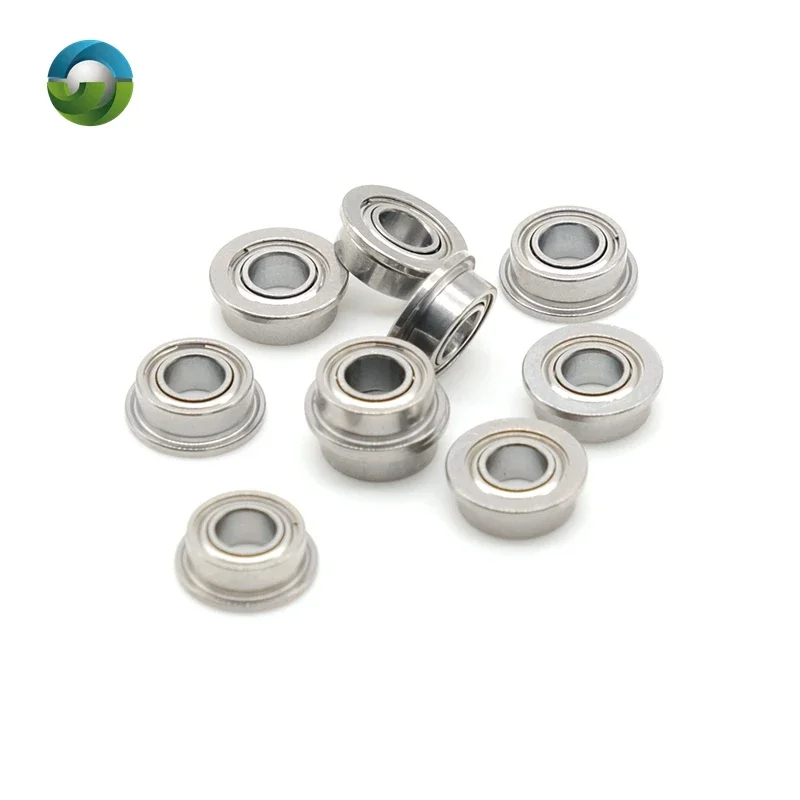 10PCS MF63ZZ Flange Bearing 3x6x2.5 mm ABEC-7  Miniature Flanged MF63 Z ZZ Ball Bearings