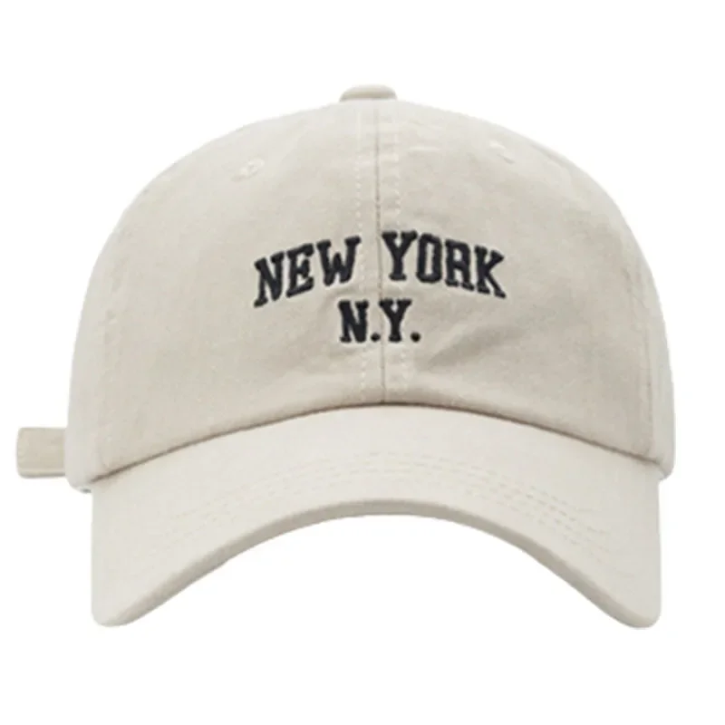 Moda nova york carta boné para mulher boné de beisebol masculino esportes chapéu de sol kpop macio snapback retro hip-hop algodão chapéus