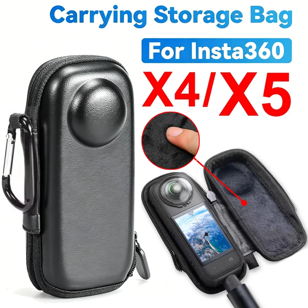 For Insta 360 X5 X4 Carrying Storage Case Anti-scratch Portable Travel Mini Camera Bags Cover Shell for Insta360 X5 Accessories