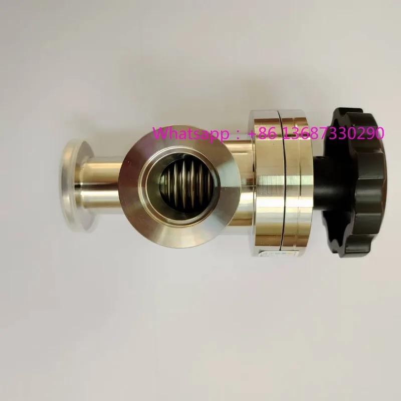 

High v-a-cuum baffle valve manual angle valve KF GDJ-16GDJ-25GDDJ-40GDJ-50 stainless steel