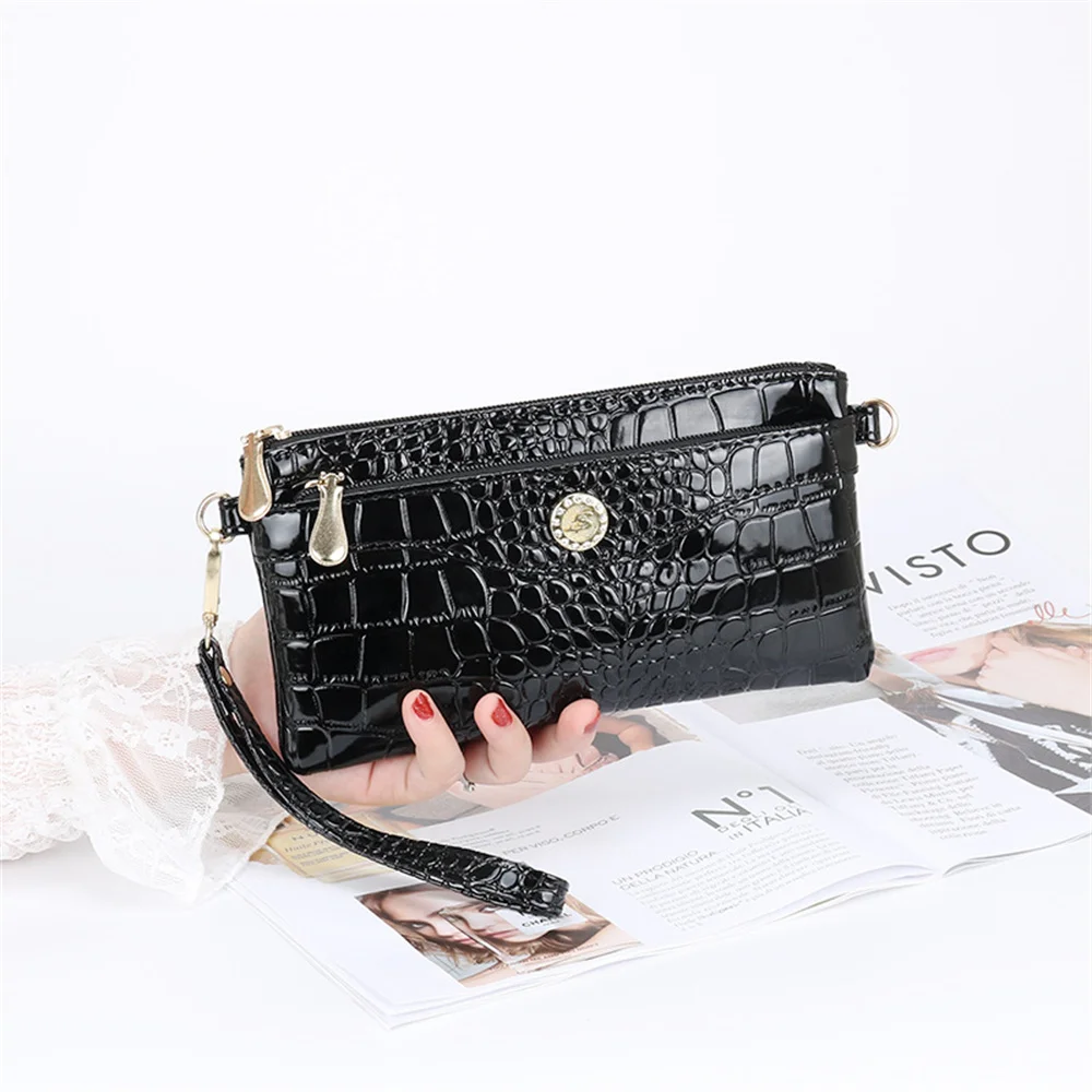 Crocodile Pattern Shoulder Bag PU Leather Women\'s Bag 2022 Trend Ladies Handbag Female Messenger Bag Crossbody Small Phone Pouch