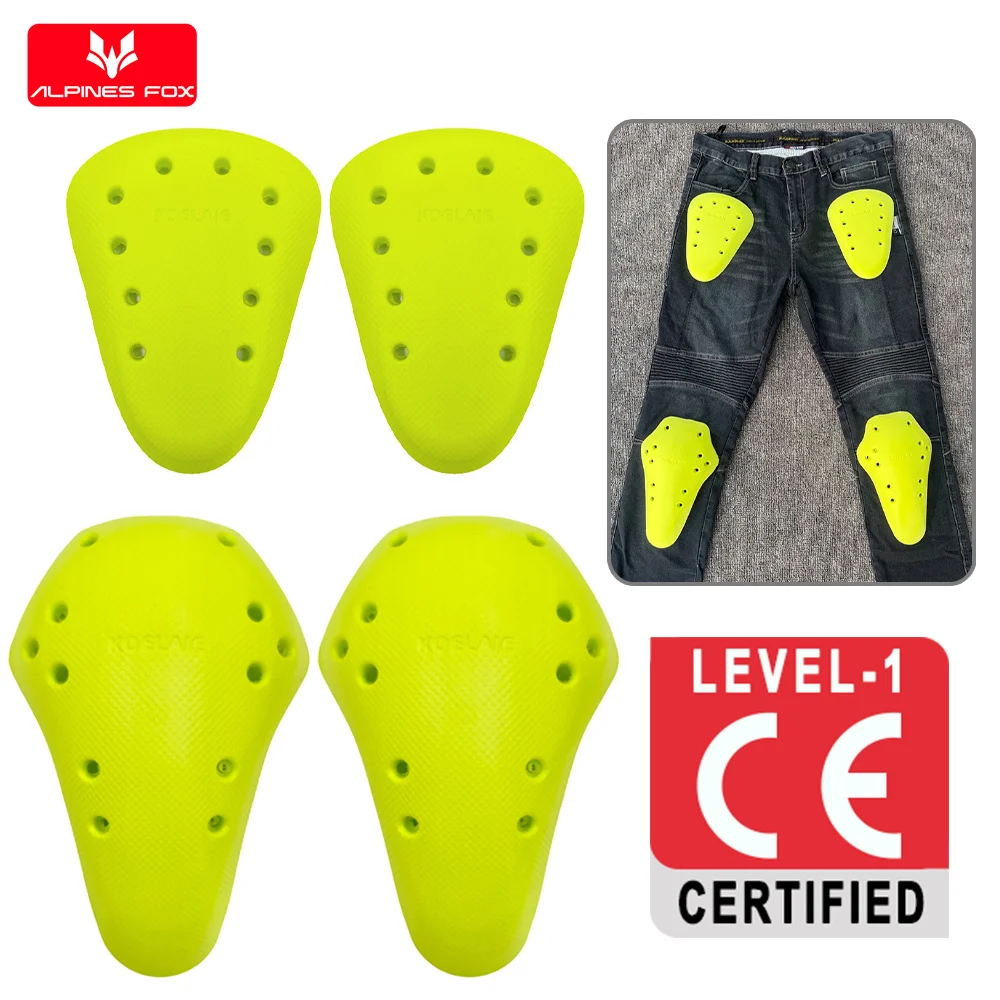 CE1 Certified Knee Hip Pads Anti-collision Built-in Motorcycle Pants Jeans Insert Protective Gear Motorbike Trousers Kneepad