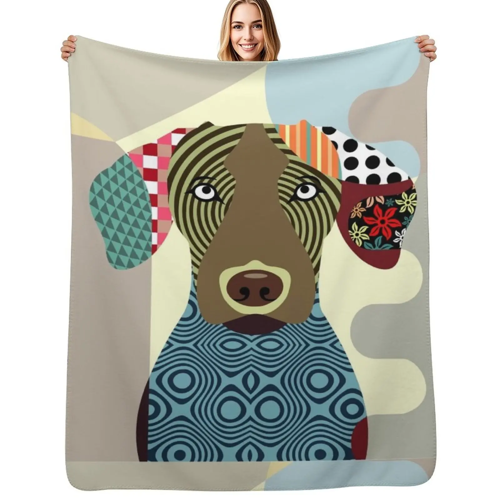 Vizsla Throw Blanket Anti Shedding Soft Fuzzy Blanket for Home