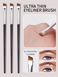 Extremely useful! 3pcs oblique blade eyeliner brush under the eyelids to Lying silkworm makeup brush eyebrow brush detail brush