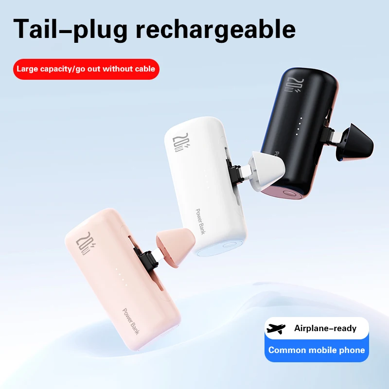 Mini Power Bank 5000mAh Portable Charger for iPhone Charger for Samsung Xiaomi Mobile Phone Chargers External Battery Powerbank