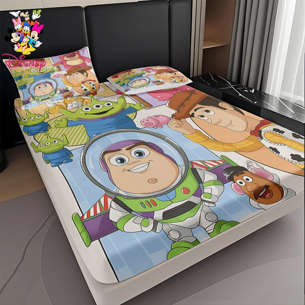 2/3 قطعة ديزني توي ستوري طقم ملاءات مريحة 100% بوليستر طباعة رقمية غرفة نوم احتفالية وديكور عنبر