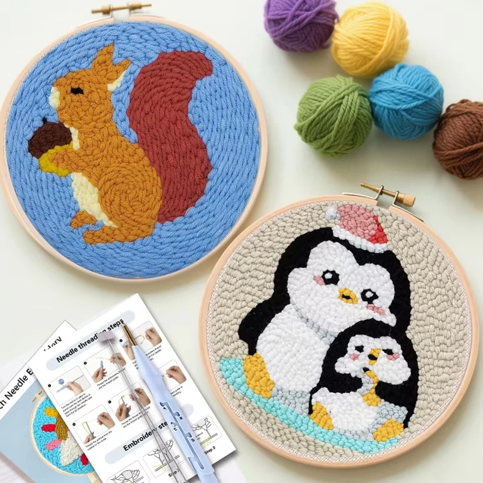 

punch needle embroidery kit for Beginners Adults Cross stitch kits Sewing accessories DIY Needlework Craft Gift for Women