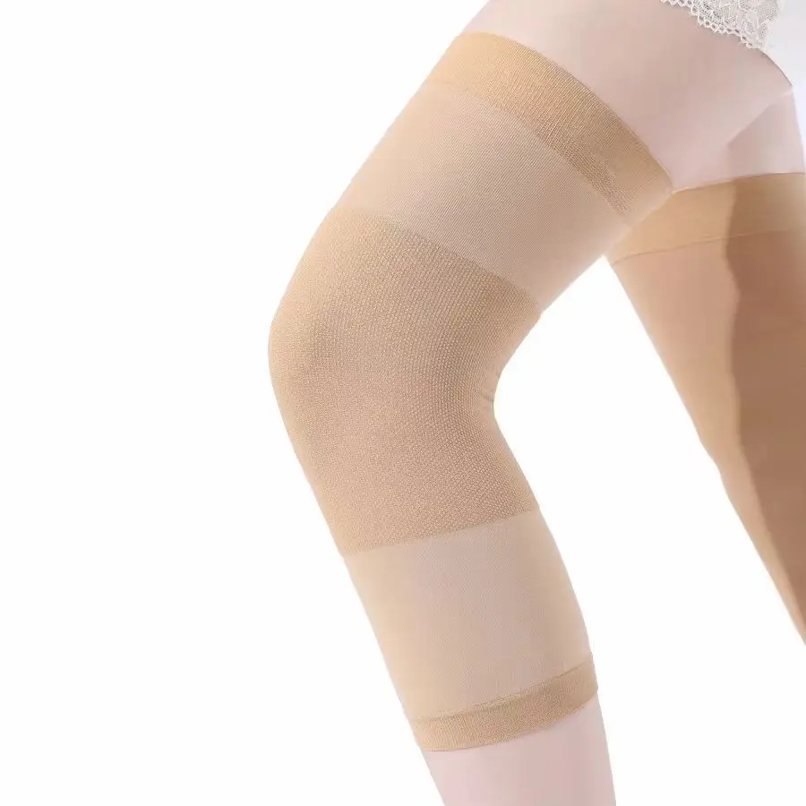 Protector de rodilla de verano fino para mujer, Protector de rodilla con calor para las articulaciones, habitación con aire acondicionado, Invisible, sin dejar rastro, Protector de piernas