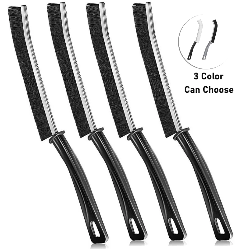 4PCS Hard Bristle Crevice Cleaning Brush Cleaning Brush for Bathrooms, Kitchen, Windows - Your All-Around Household Gap Brush