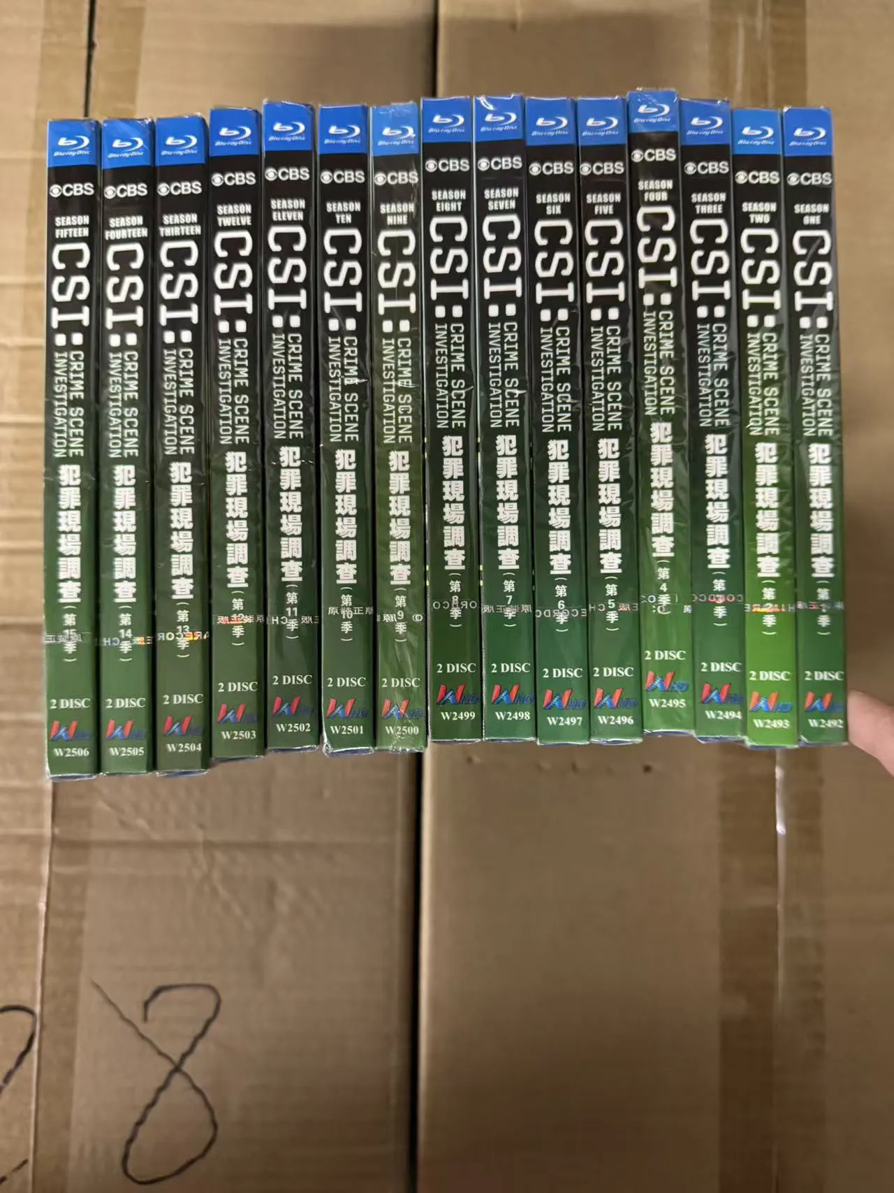 Blu-ray HD Box Set for CSI Crime Scene Investigation Seasons 1 to 15 Complete Series
