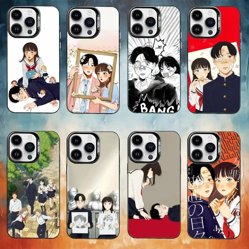 

Anime Comic Yano-kun's Ordinary Days Phone Case For iPhone 17,16,15,14,13,12,11,Pro Max,Plus black Candy Silver Cover