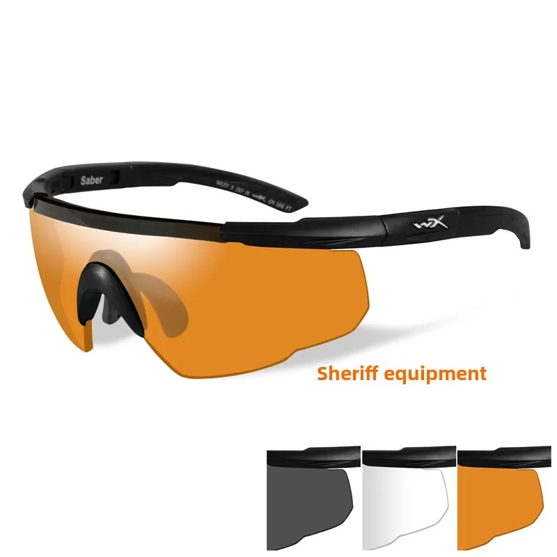 نظارات شمسية تكتيكية عالية الدقة ثلاثية الألوان مقاومة للرصاص من وايلي إكس 308، نظارات مقاومة للرياح، إصدار آسيوي، معدات للتخ...