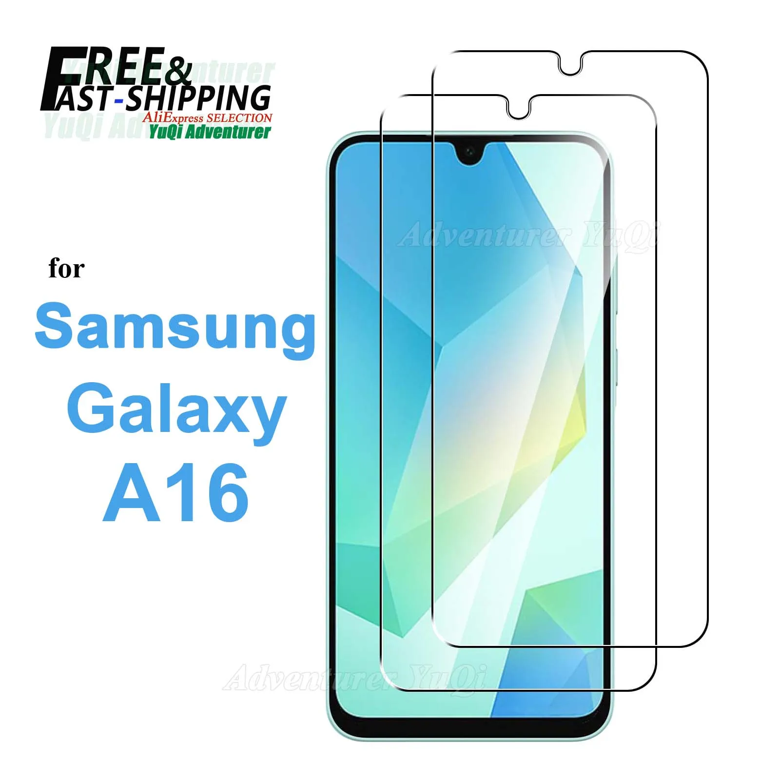 

Screen Protector for Galaxy A16 5G Samsung Tempered Glass Crystal HD 9H Transparent Anti Scratch Case Friendly High Aluminum