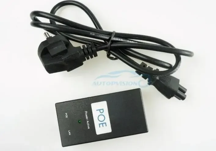 

25PCS Desktop POE Injector 10/100Mbps Power Supply Input 100V-240V Output 15V 0.8A