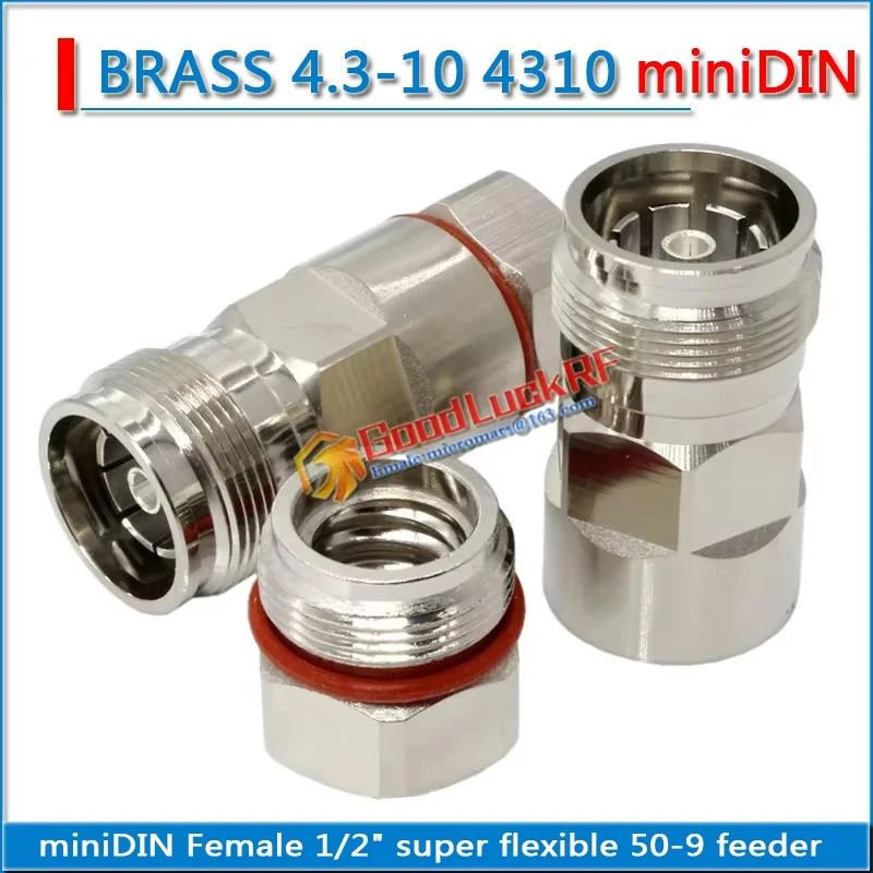 mini Din miniDIN 4310 4.3-10 Male Clamp Solder 1/2