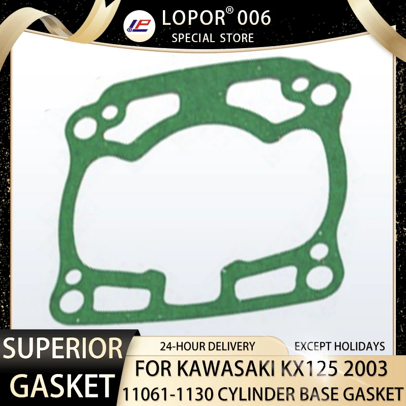 

Lopor Motorcycle Engine Crankcase Cylinder Base Gasket For Kawasaki KX125 2003 11061-1130 KX 125