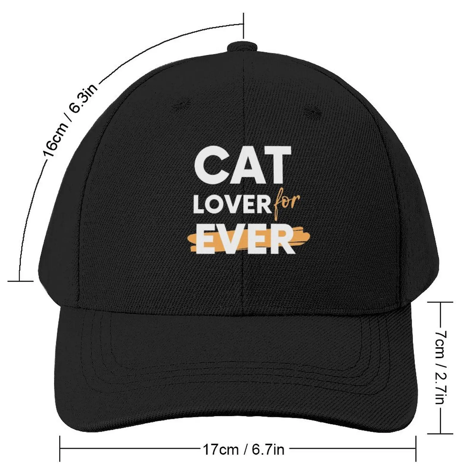 cat lover forever cat pate Baseball Cap black Vintage Luxury Woman Men's