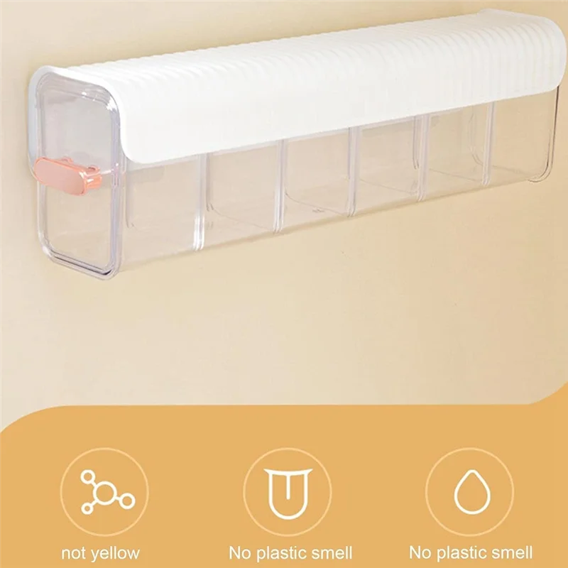 

A79Z-многофункциональный ящик для хранения, многофункциональный ящик для хранения без перфорации, прозрачный настенный органайзер для ящиков, белый, простой в использовании