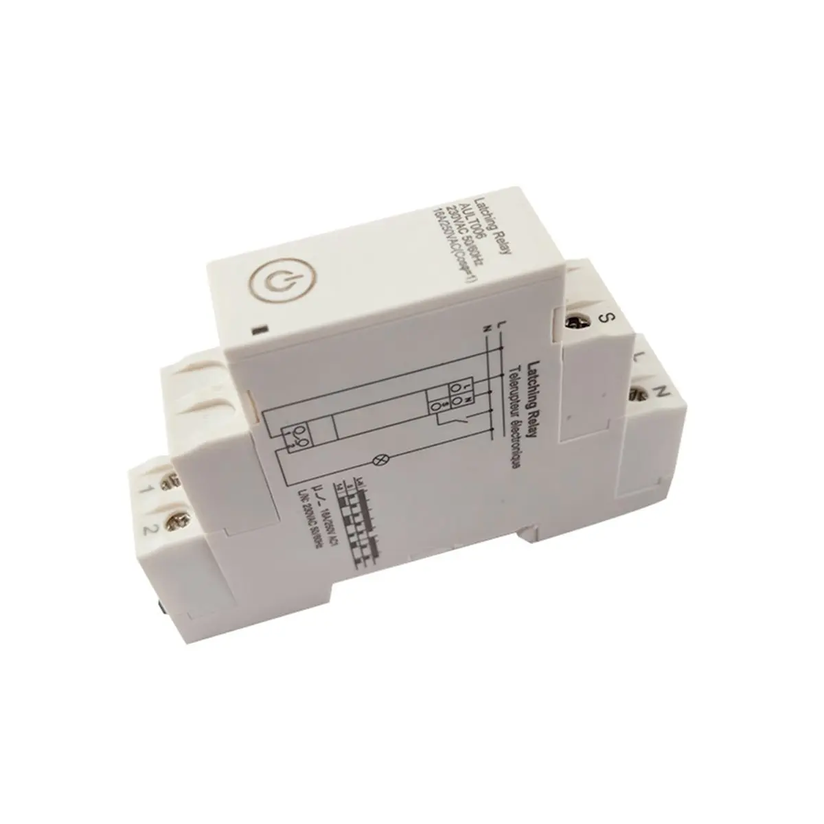 (A99Z] AUL006 Pulse Timer Small Delay Relay 230V 16A DIN Rail Cyclic Timing Controller Pulse Output Trigger Time Relay AULT006