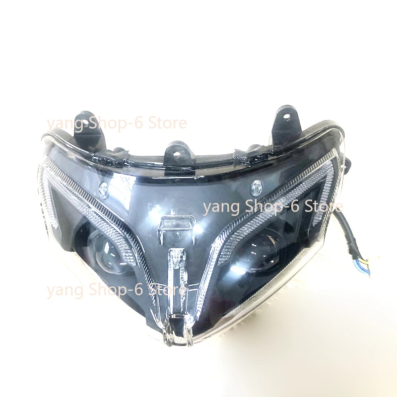 ل Benelli TRK251 اكسسوارات ل Benelli TRK 251 دراجة نارية المصباح المصابيح الأمامية أضواء الجبهة Seadlamp LED المنارة