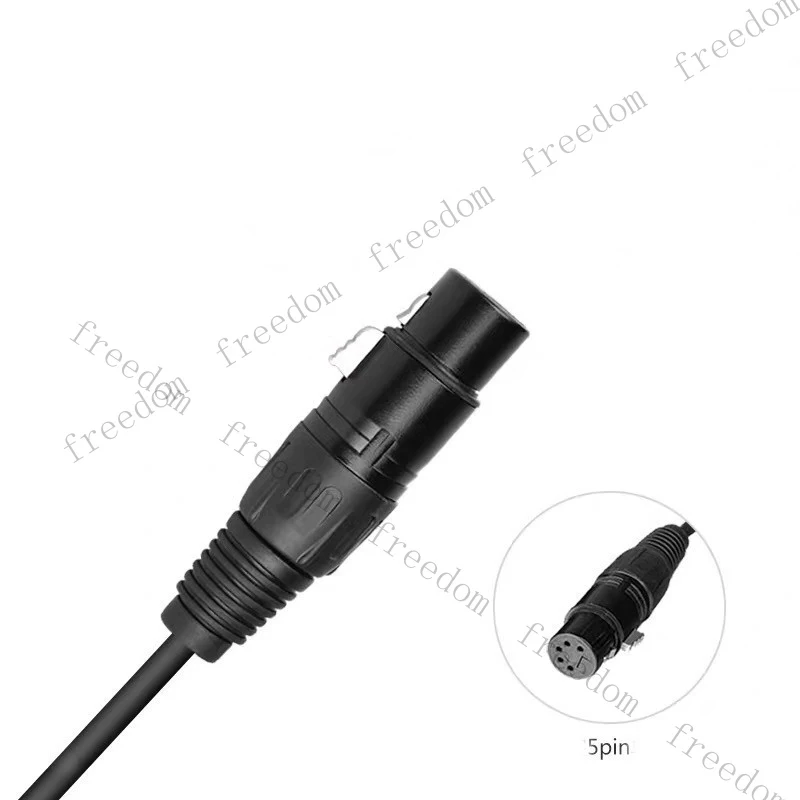 HJY  For Airbus 5-pin XLR plug to dual general aviation (G/A) dual plug adapter cable