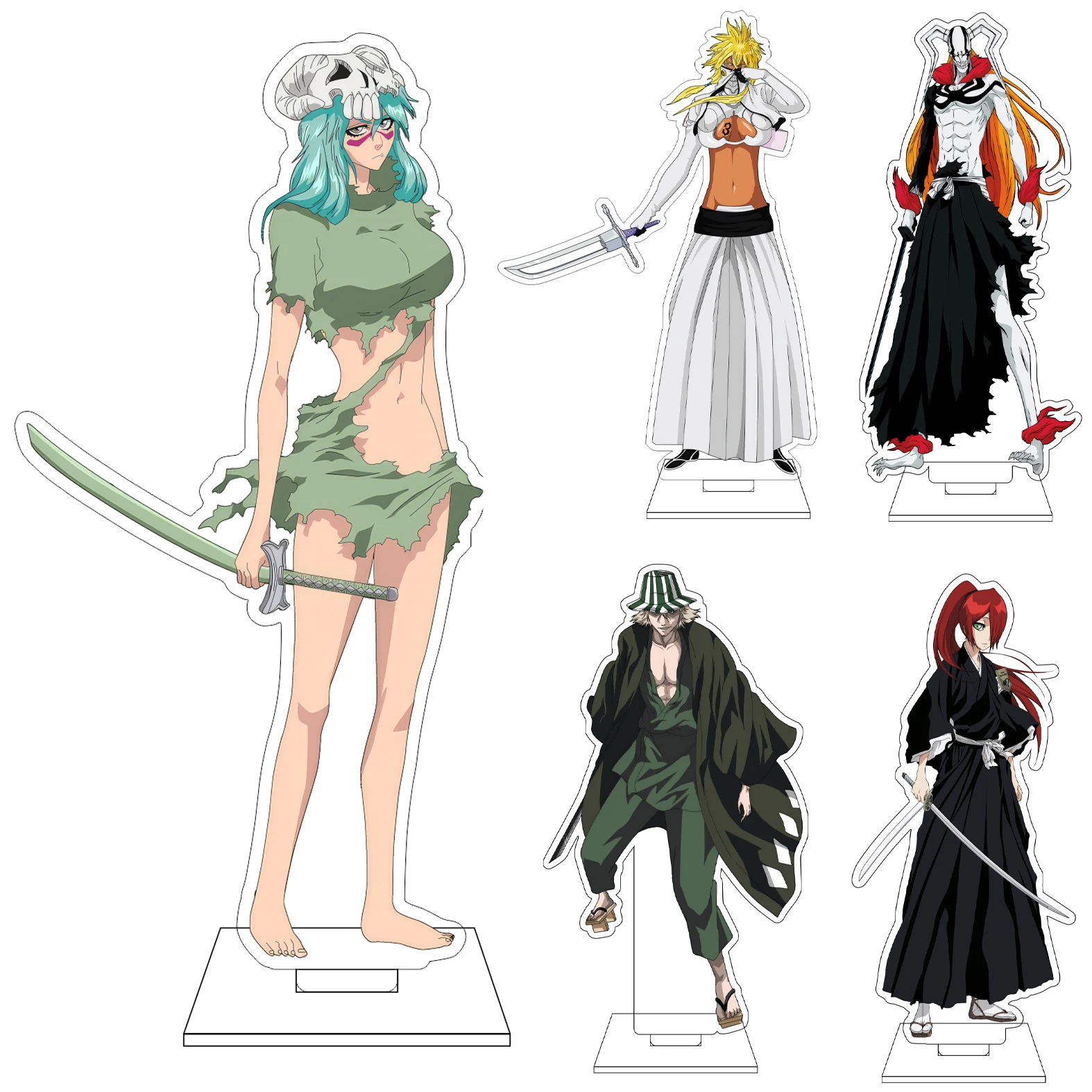 

16CM Anime BLEACH Cosplay Acrylic Figure Stand Ishida Uryuu Urahara Kisuke Kurosaki Ichigo Ornaments Gifts