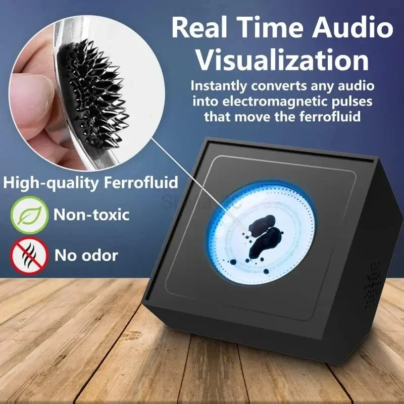 Ferrofluid Magnetic Liquid Pickup Equipment Sensor Portable Visual Music Pickup Desktop Sound Partner Computer Ornaments