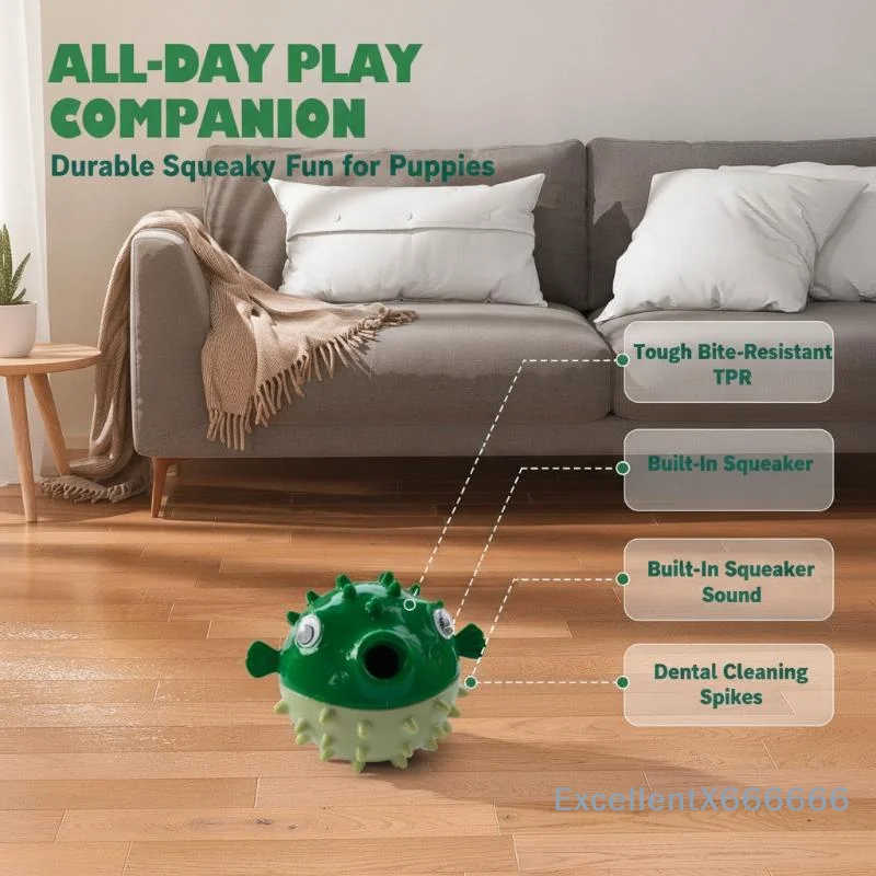 Bouncing Fish Dog Toy Leak Ball Used To Relieve Boredom Grinding Teeth Biting Resistance Sound Ball Dog Toy