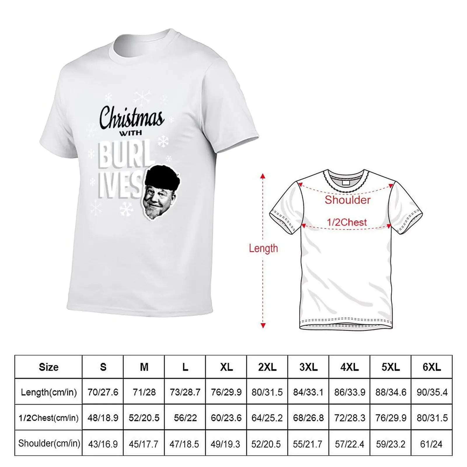 Christmas with Burl Ives T-Shirt vintage man t shirt t shirt men 100℅ cotton