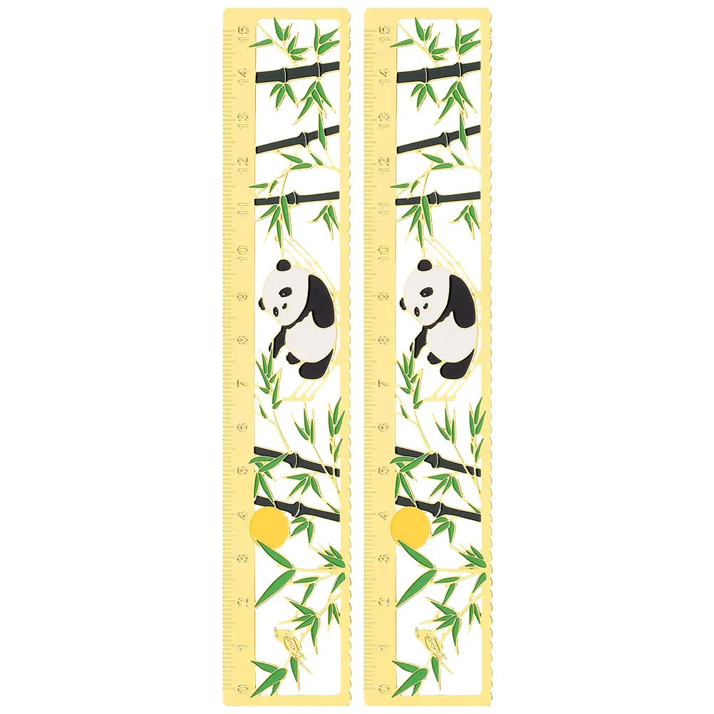 

2 шт. металлические линейки-закладки в китайском стиле, декоративные маркеры для книг, прямая шкала для чтения, украшение для учебных материалов, подарок