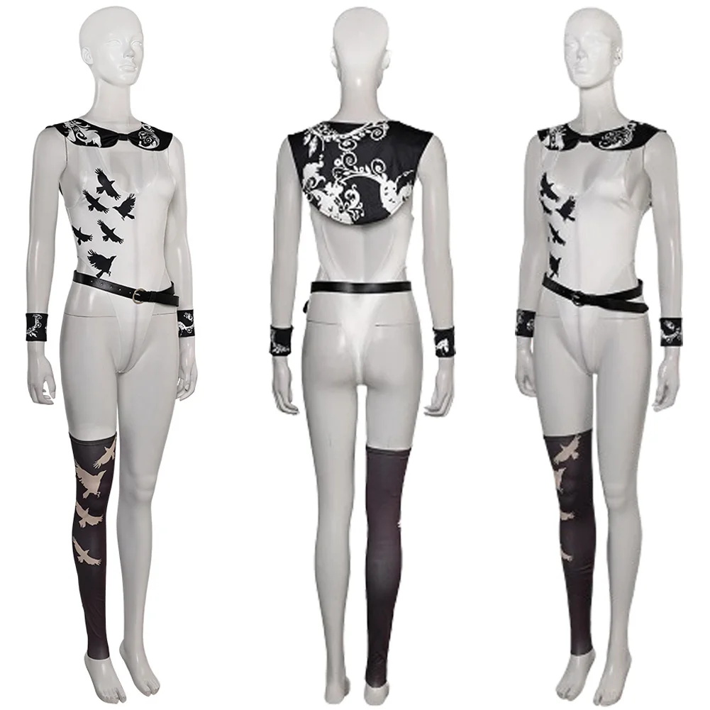 زي تنكري للنساء ، لعبة أنيمي ، شال خيالي ، بذلة مع حزام ، ملابس الهالوين ، بدلة تنكرية ، Tekken8 ، للكبار