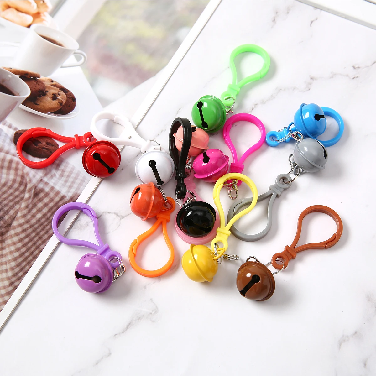 1/2/5/10/20 pcs Colorful Metal Key Hook Chain Popular Jewelry Making for Keyrings Supplies Buckle For DIY Accessories