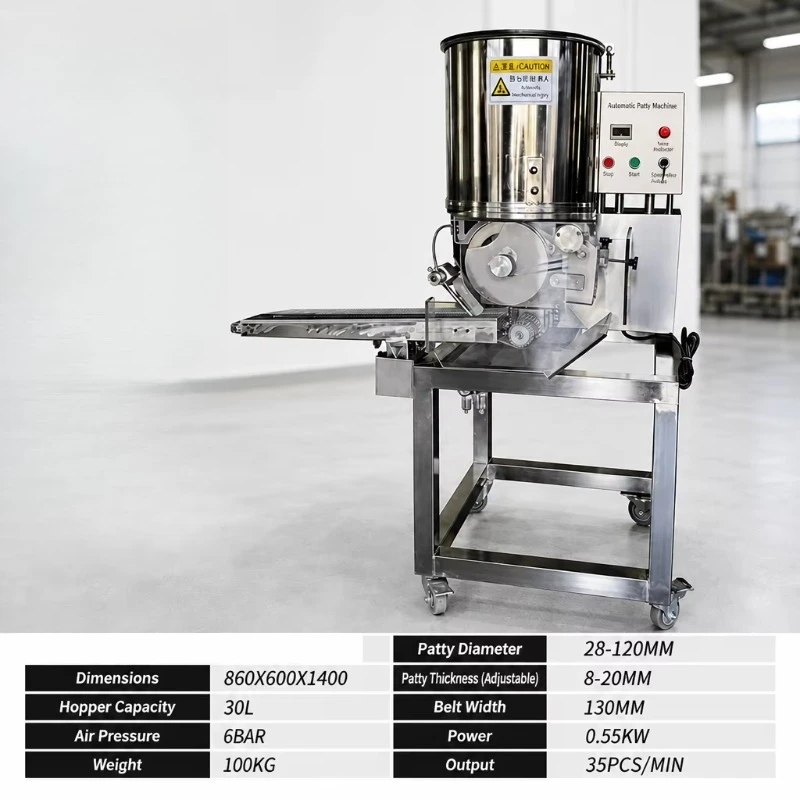 customized multi‑ingredient shaper patty‑former commercial‑grade forming machine for mixed meat hamburger food‑workshop