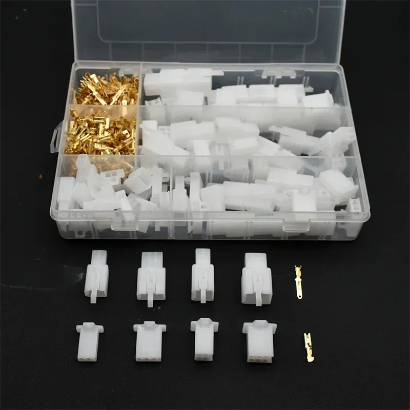 Car Motorcycle 380Pcs Electrical 2 3 4 6 Pin Male Female Terminals Automotive 2.8 plug Kit Boat Wire Connector Terminal