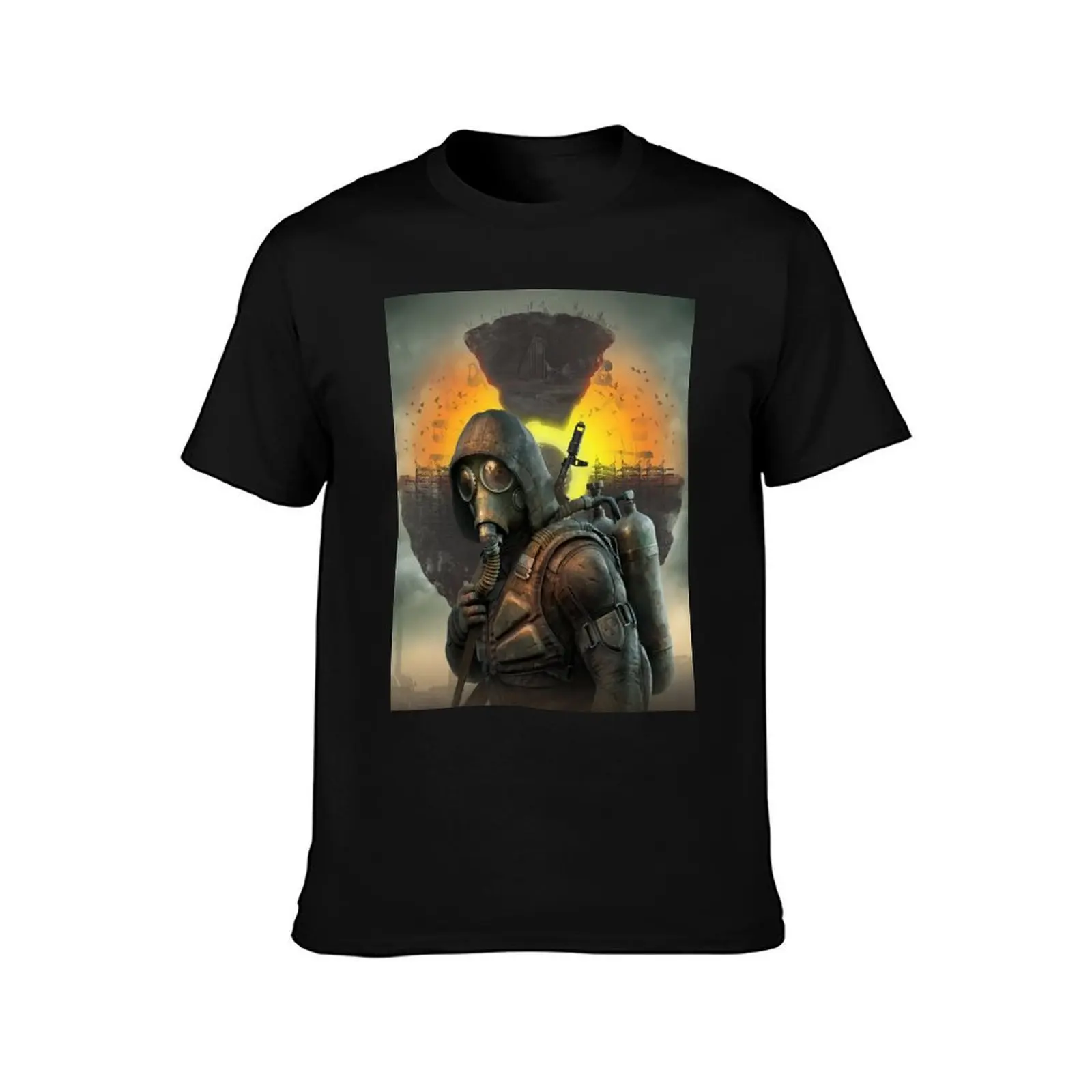 STALKER 2: Heart of Chernobyl game art T-Shirt Daily Wear Plain Short Sleeve Shirt T-Shirt