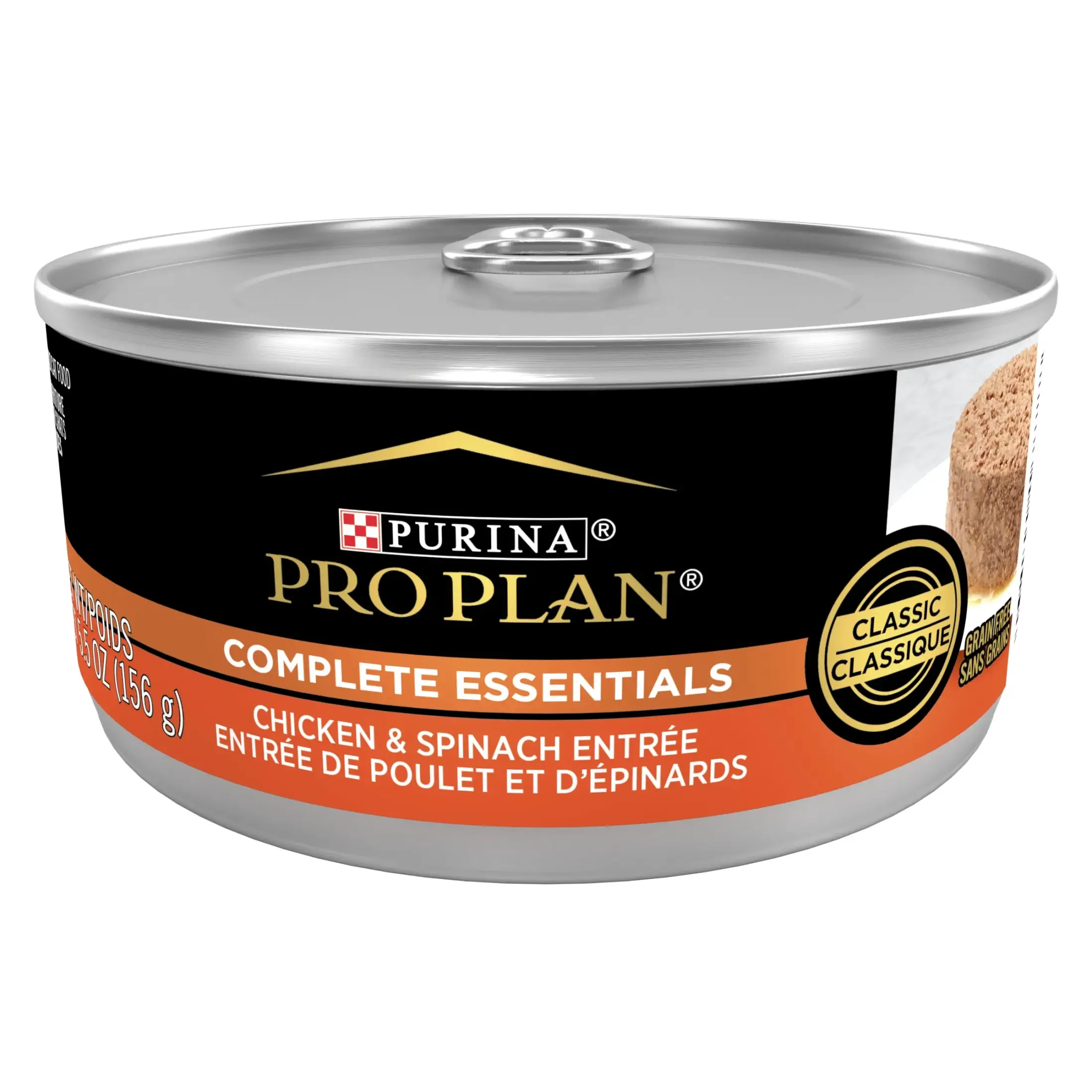

Grain-Free Wet Cat Food with Chicken and Spinach in 5.5 oz Cans 24 Pack