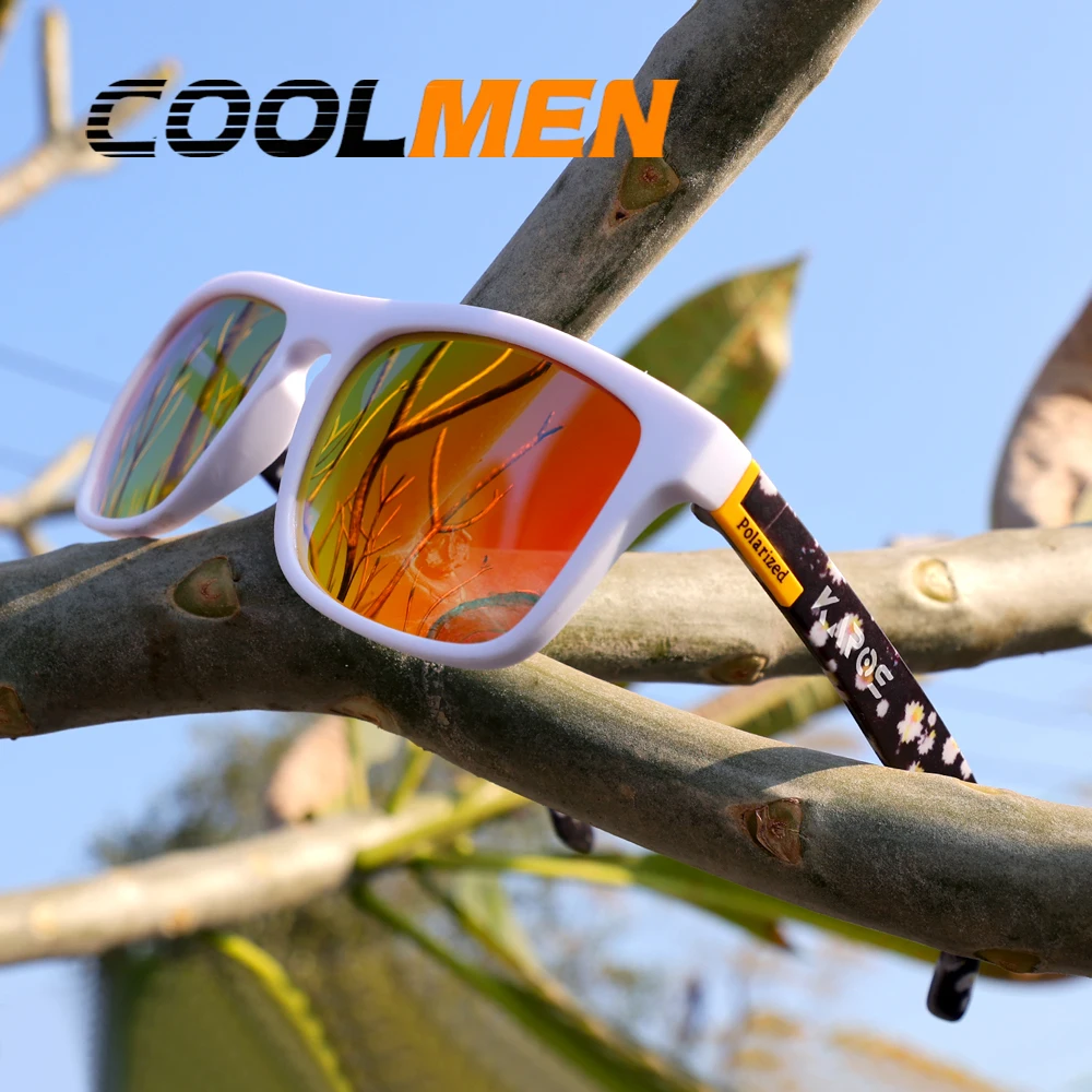 

COOLMEN Polarized Brand New UV400 Glasses Men Women Fishing Glasses Sun Goggles Camping Hiking Driving Eyewear Sport Sunglasses