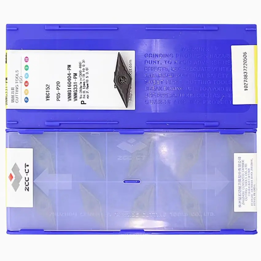 

VNMG160404-PM YBC152/VNMG160404-PM YBC151/VNMG160404-PM YBD152/VNMG160404-PM YBD102 ZCC.CT CNC carbide inserts turning tools