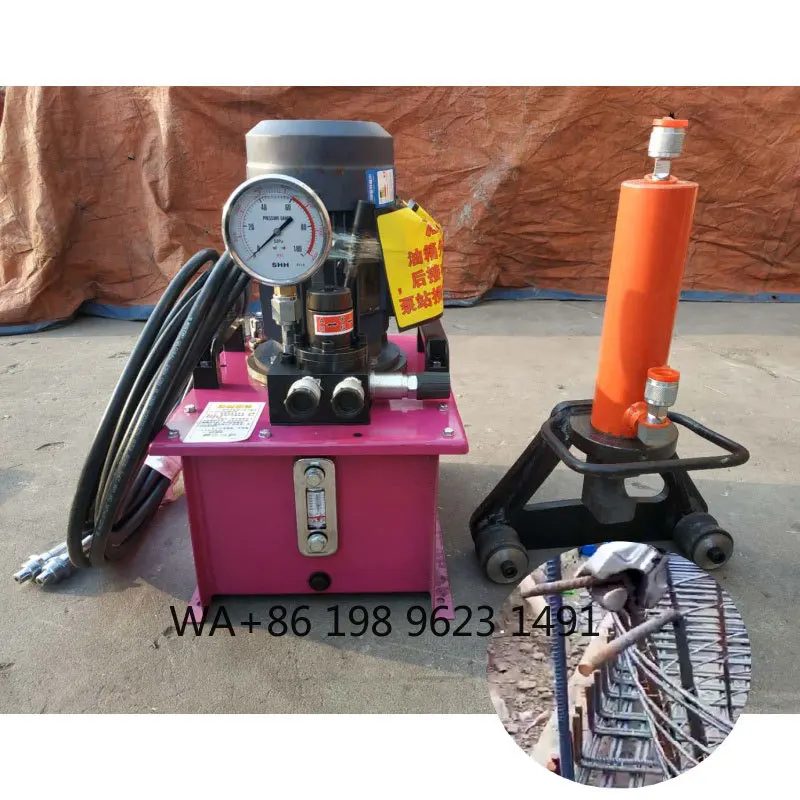 Industrial Split Hydraulic Rebar Bender 28mm 32mm Bending Range Portable Heavy Duty Steel Rod Bending  High Precision Constructi