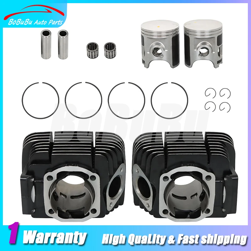 

64mm 350cc Cylinder Pistons Kit Replacement for Yamaha RD350 1973 1974 1975 360113110000 360113210000 360116310396