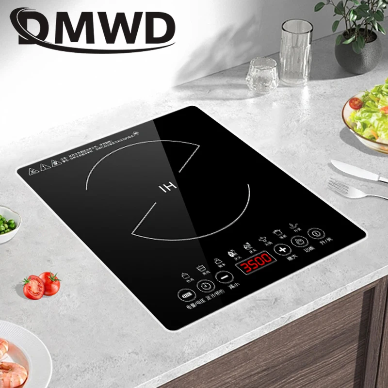 

DMWD Desktop Bulit-in Electric Ceramic Hob Burner Electromagnetic Induction Cooker Embedded Hotpot Heating Stove Cooktop Oven EU