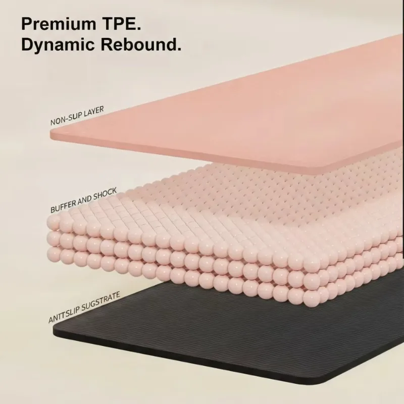 Foldable Yoga Mat For Travel Portable Fitness Mat Non-Slip Folding Workout Mat For Home Fitness Training New Arrival