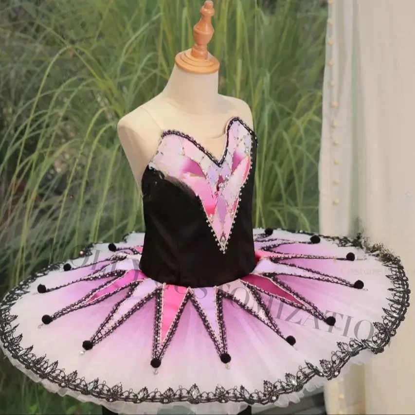 

Индивидуально изготовленная новая балетная юбка-туту с градиентом в оттенках красного цвета для выступлений и соревнований, для взрослых и детей.