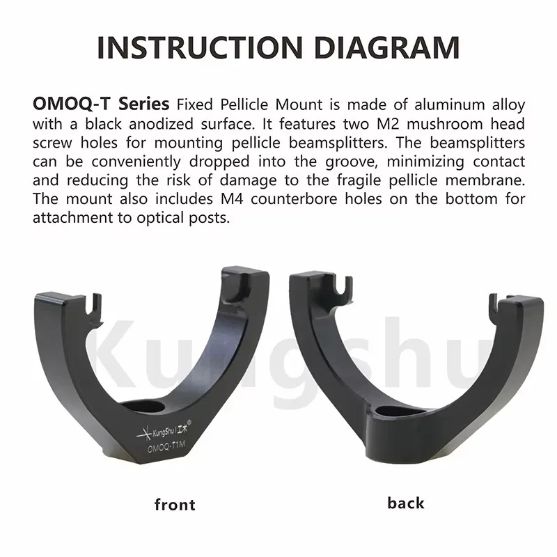 OMOQ-T Series Fixed Mount for Pellicle Optics