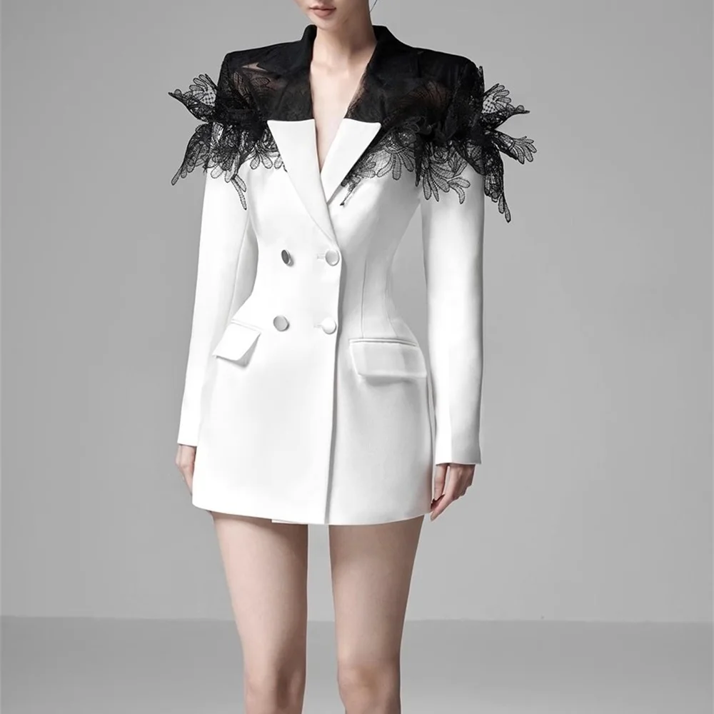 

Весенняя женская куртка traf 2024, свободный повседневный женский костюм с кружевной строчкой, одежда y2k, новые модные топы высокого качества, ветровка