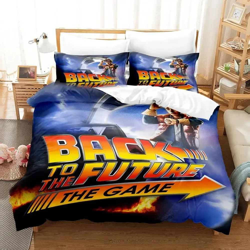 Movie Back To The Future Canary Bedding Set Duvet Cover Bed Set Quilt Cover Pillowcase Comforter king Queen Size Boys Adult