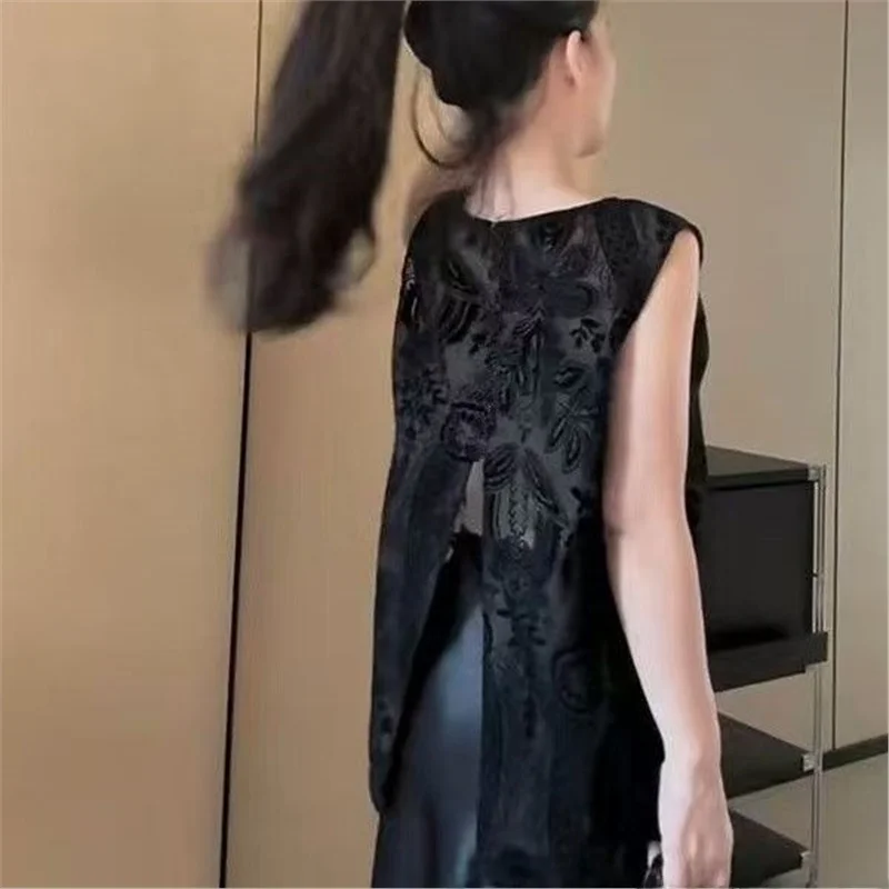 

Модный традиционный китайский женский жилет в свободном стиле, многослойный топ, летняя новинка Cleanfit