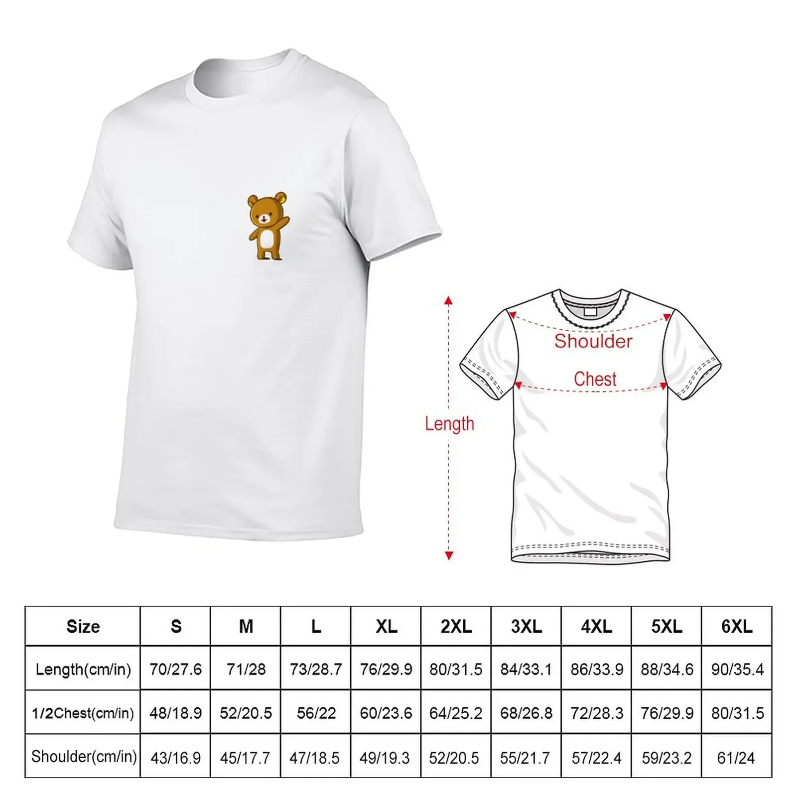 Rilakkuma T-Shirt hippie clothes quick-drying men clothing