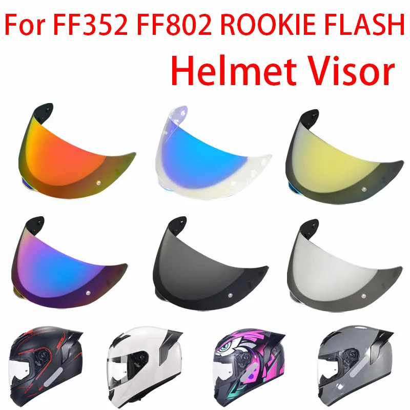 New FF352 Visera Casco Helmet Lens for FF352 FF802 ROOKIE FLASH Visor Shield UV Protective Sunscreen Viseira Capacete