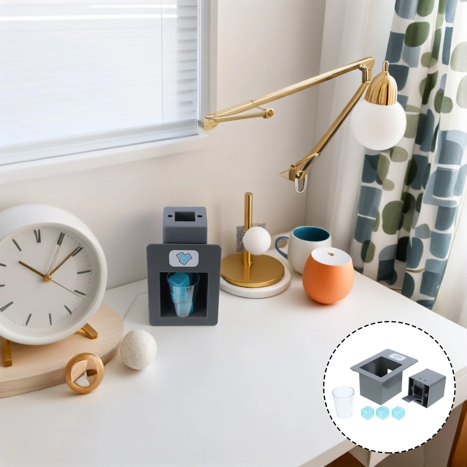 IJsmachine voor kinderen Simulatie Realistisch keukenapparaat Speelset voor peuters Interactief fantasiespel ijsblokjesbeker